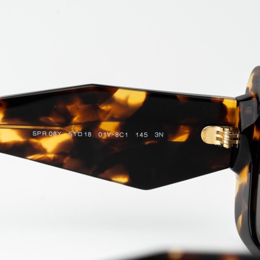 Prada Women Sunglasses Havana Honey Brown Cat Eye PR08YS 01V8C1 BRAND NEW - Picture 9 of 14